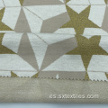 Sin alambre de oro mezclado con rayón de rayón Jacquard textil